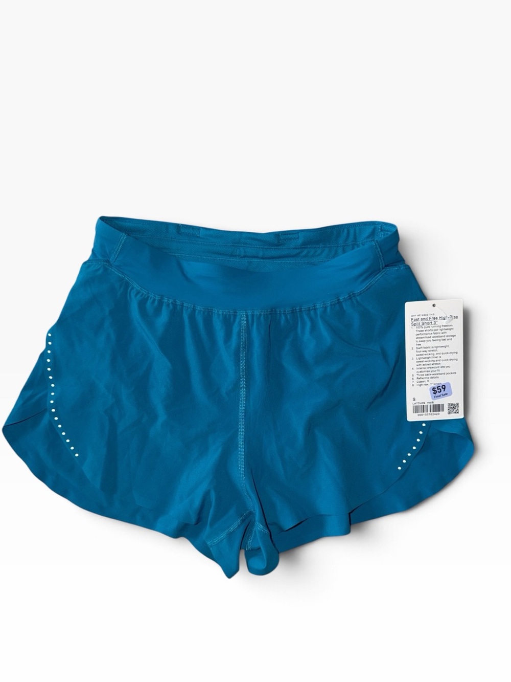 lululemon Fast and Free High-Rise Classic-Fit Split Short 3" size s NWT - Picture 4 of 10